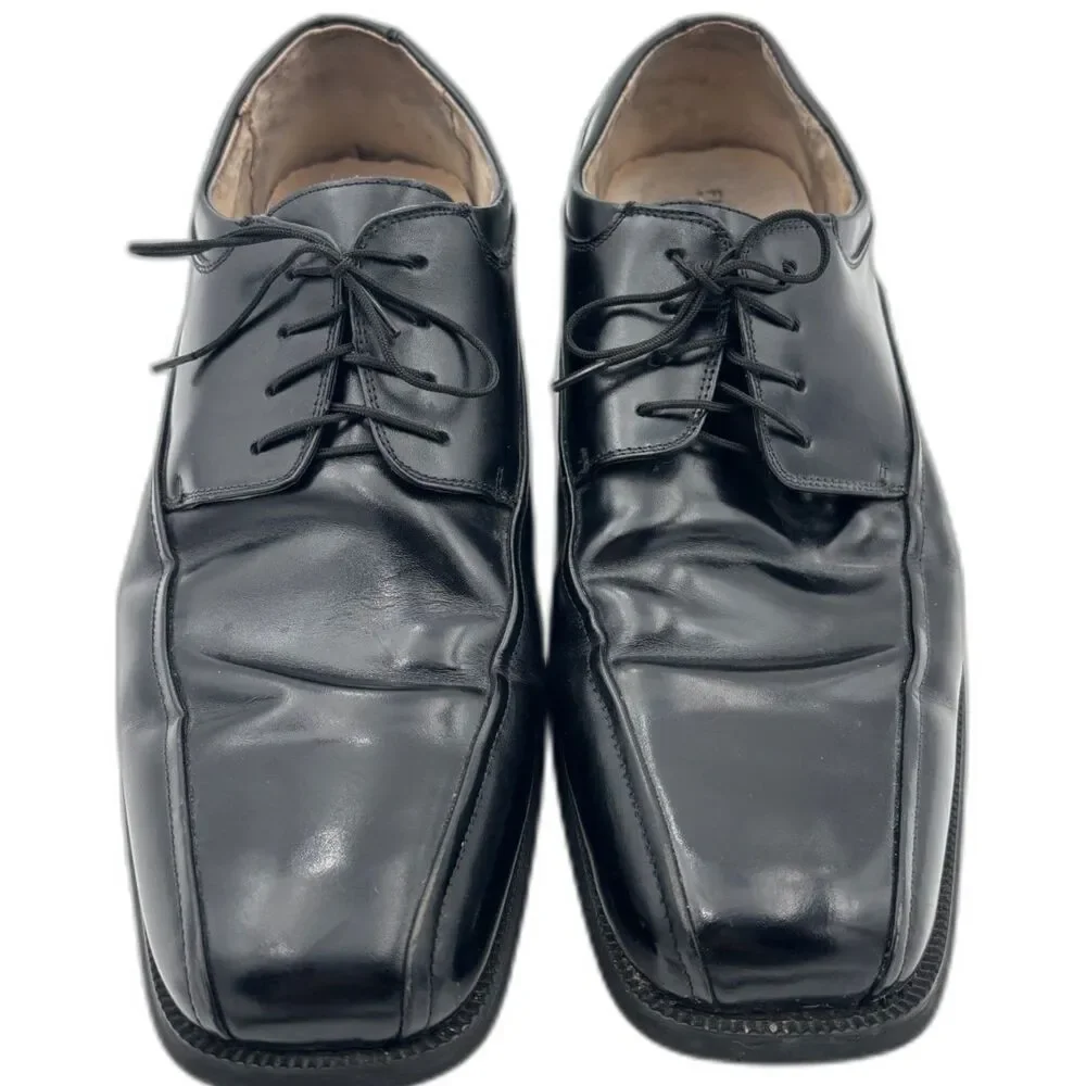 Florsheim Comfortech Square-Toed Oxford Dress Shoes | Black Leather | Size 11.5D